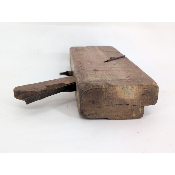 Very Rare Josiah King Adjustable Wood Rabbet Molding Plane Antique Tool - Picture 4 of 10